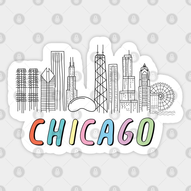 Chicago Sticker by SuperrSunday